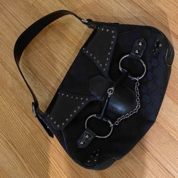 ✨🌹✨AUTHENTIC🌹✨WORN ONCE✨🌹VINTAGE GUCCI BAG🌹✨ROCKSTAR GODDESS STYLE✨🌹✨ - Picture 4 of 14